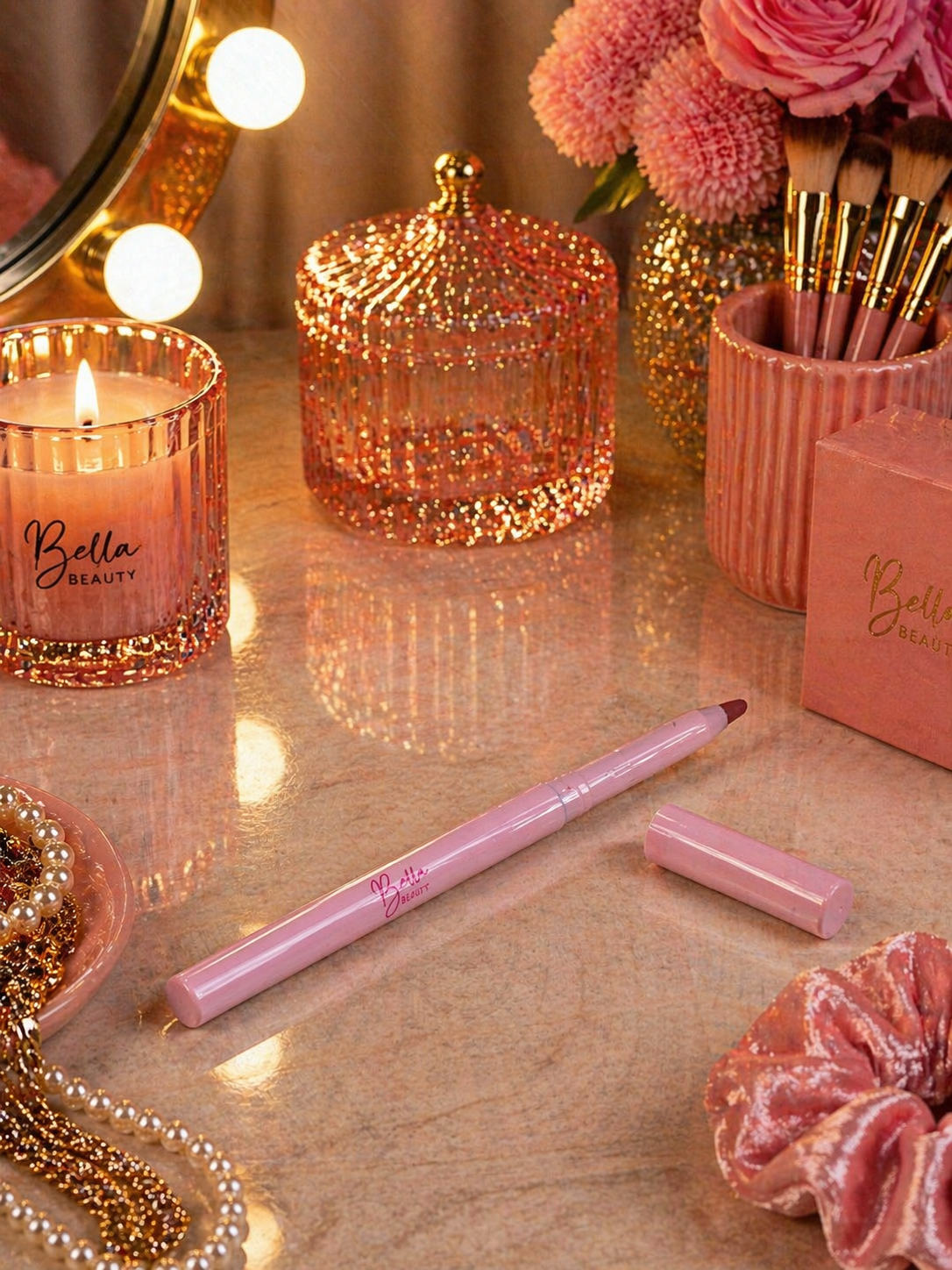 Bella Beauty Retractable Lip Liner Deep Purple 07