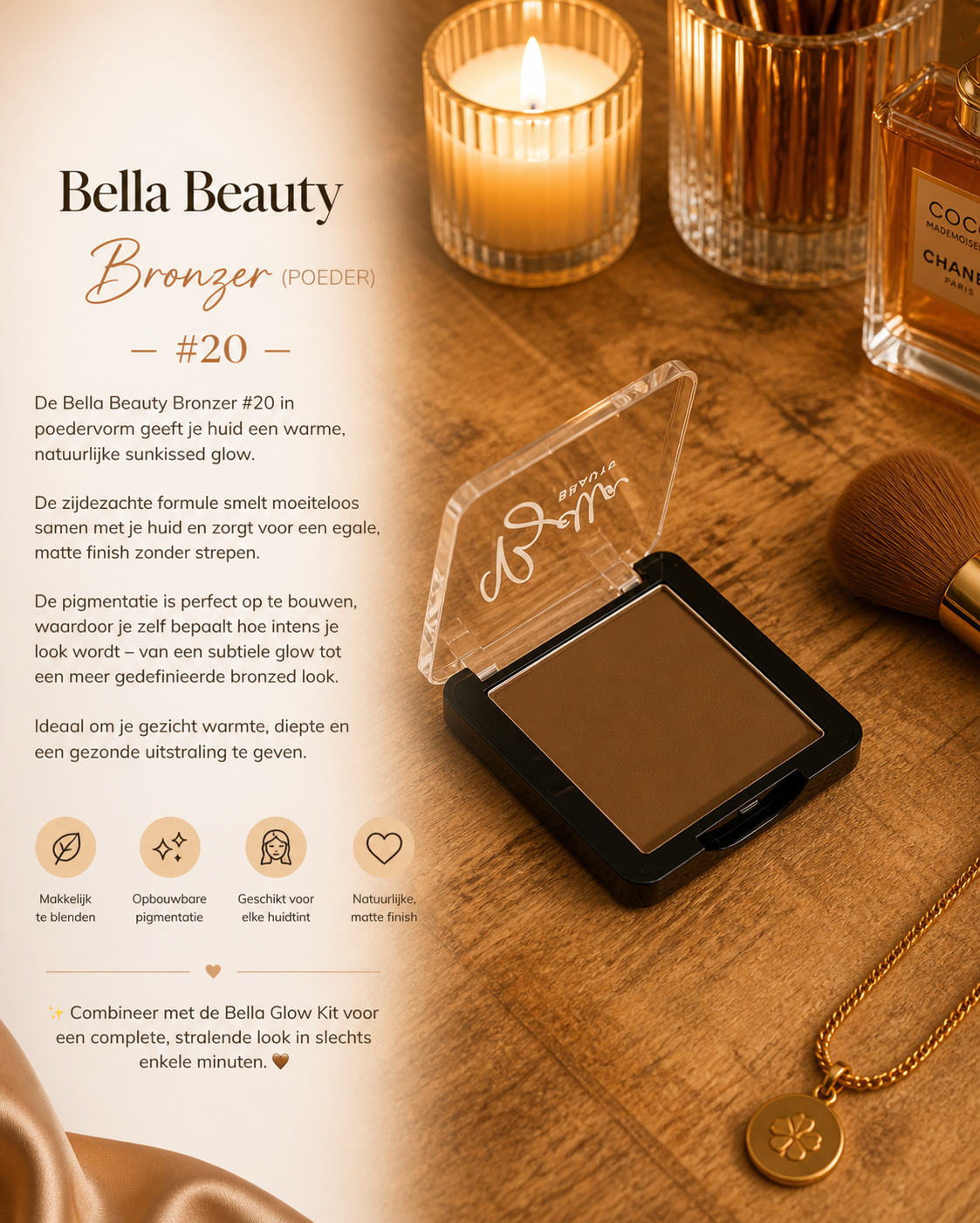 Bella Beauty Powder Bronzer #20