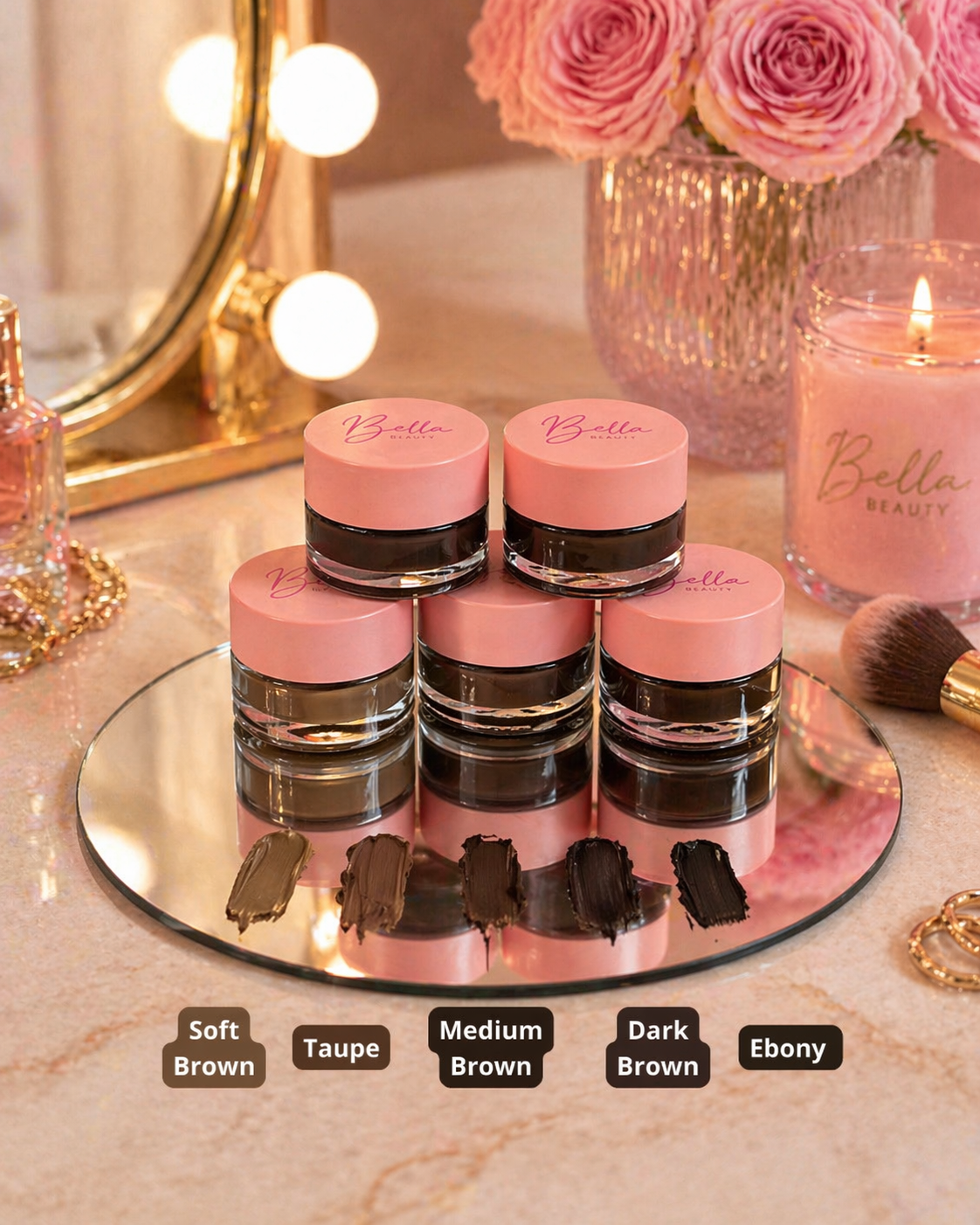 Bella Beauty Brow Pomade Soft Brown