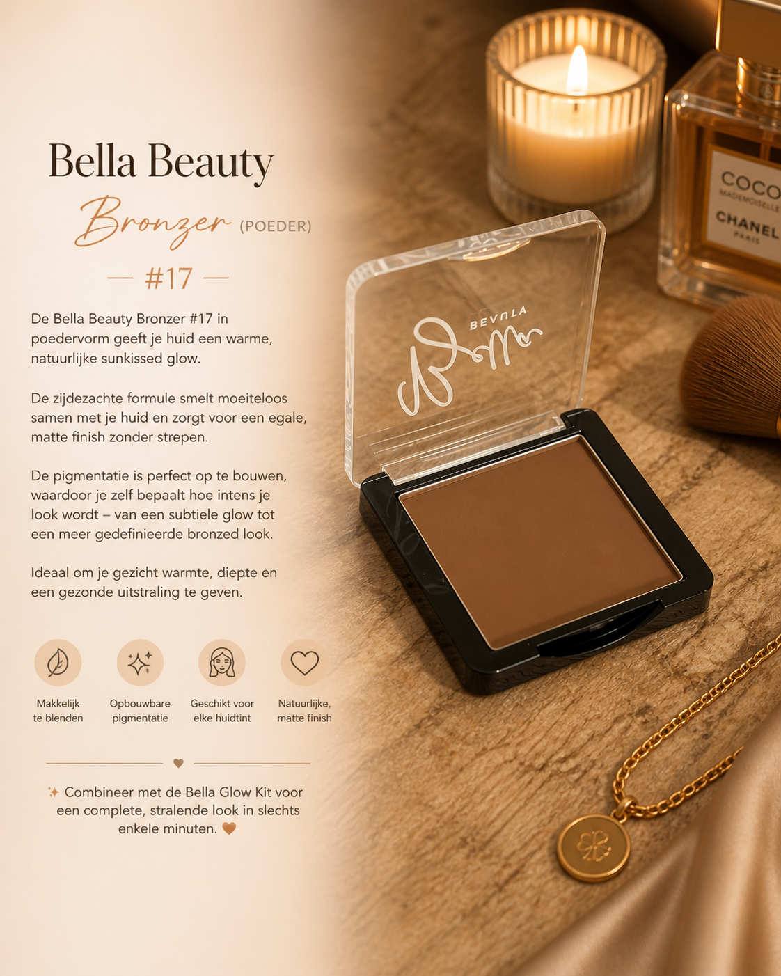 Bella Beauty Powder Bronzer #17